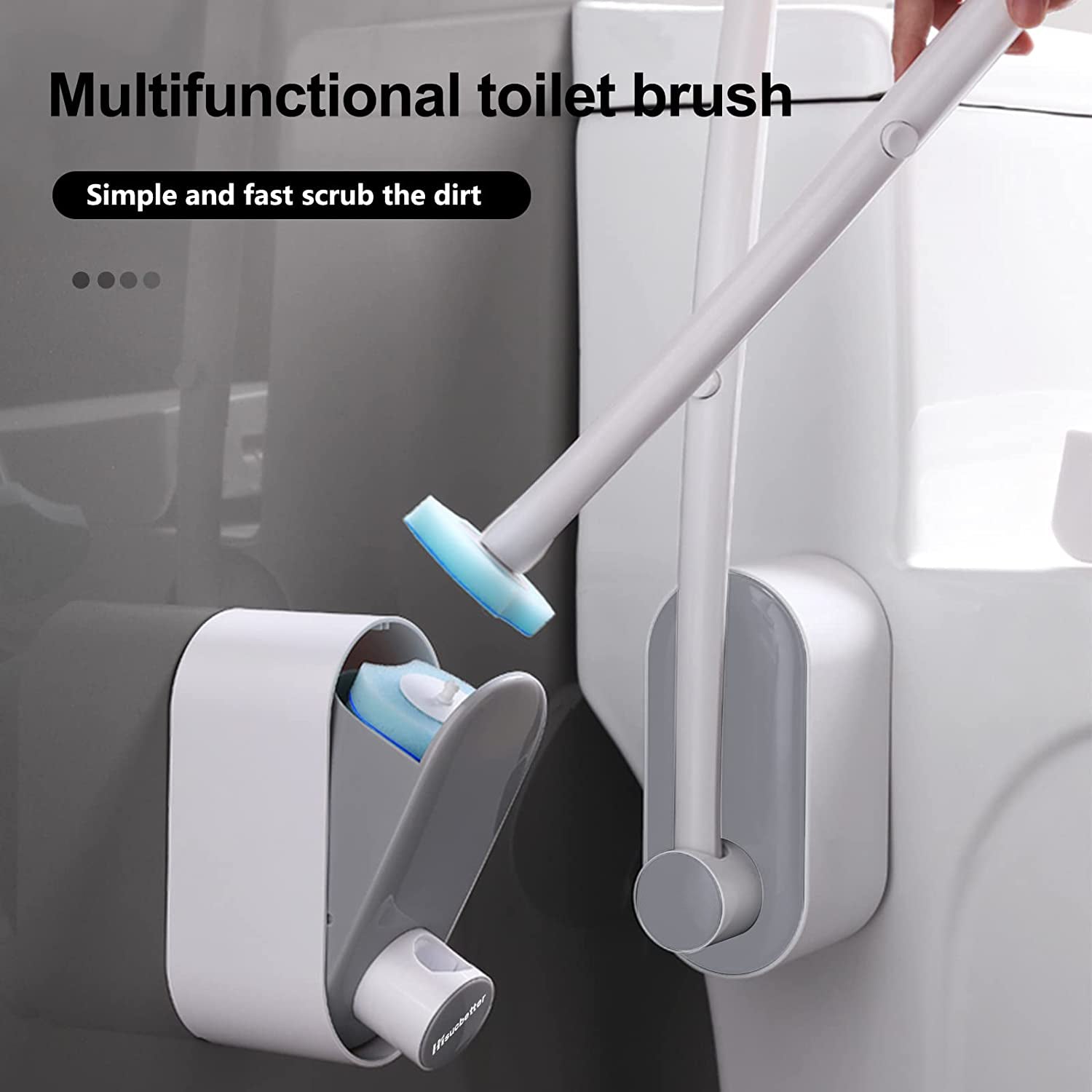 4073 Disposable Toilet Brush Set with 8 Toilet Wand Sponge Refills. Toilet Bowl Brush for Bathroom DeoDap 4073 Disposable Toilet Brush Set with 8 Toilet Wand Sponge Refills. Toilet Bowl Brush for Bathroom DeoDap